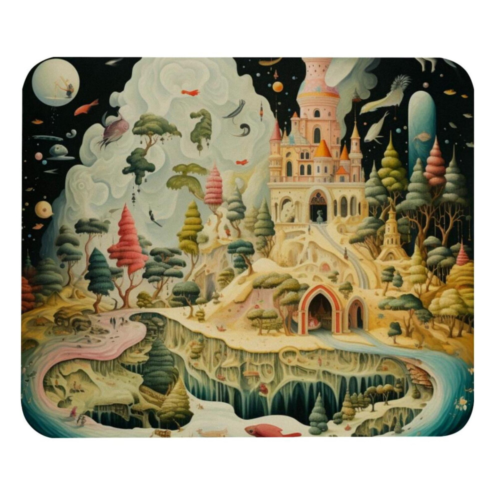 Mouse Pad Bohemian Castle Print 25X20cm Anti-Slip 917087733250