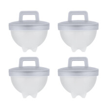 Egg Poacher Set Star Heart Flower Shape 4 pcs Grey