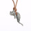 Halskette mit Katzenanhänger, silberfarben, Vintage-Choker 4