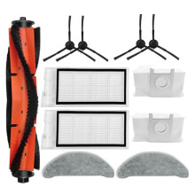 Kit Accessori 11 Pz per Eve SDJ01RM Robot Aspirapolvere Spazzola Laterale Principale Filtro HEPA Panno Mocio