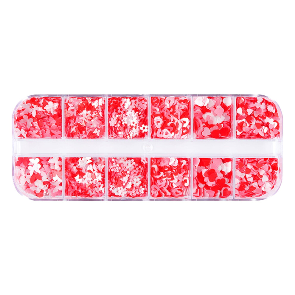 Nail Sequins Assorted Shapes 1 Box