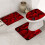 Ensemble de tapis de bain pour la Saint-Valentin, 3 pièces, 45 x 75 cm 5