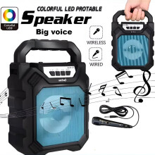 Karaoke Machine Portable Bluetooth Speaker with Microphone