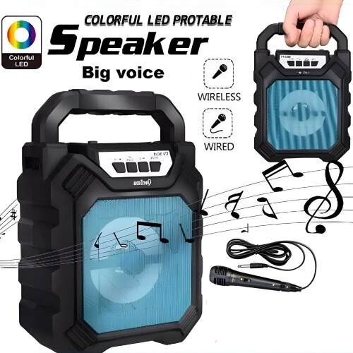 Karaoke Machine Portable Bluetooth Speaker with Microphone