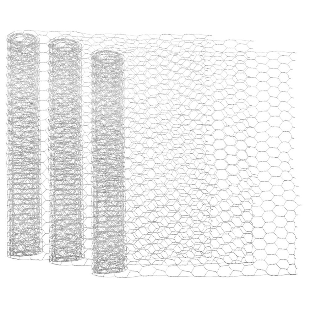 Galvanized Hexagonal Wire Mesh Fence 3 Sheets 9336866949254