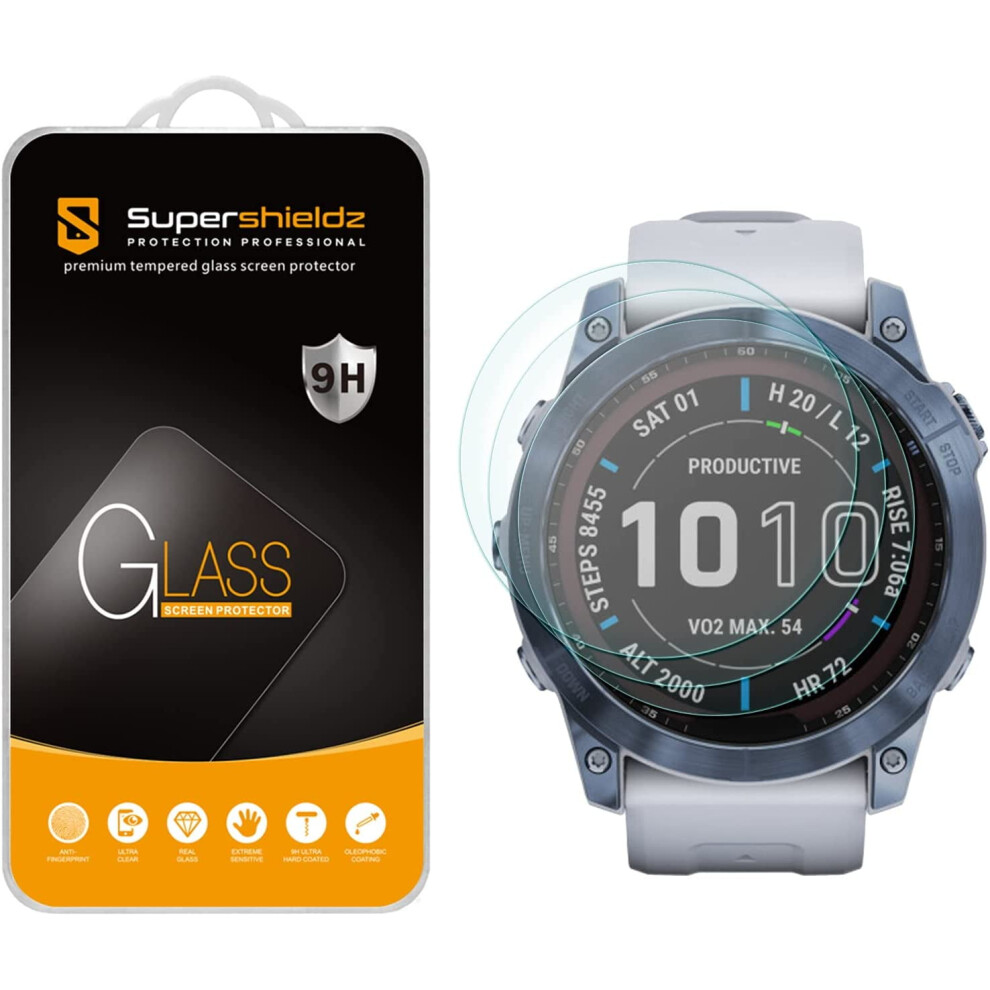 Garmin Fenix 7X Tempered Glass Screen Protector 3 Pack 9336866948219