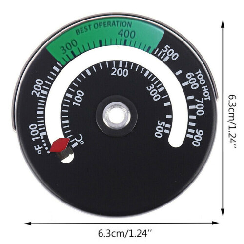 Ugnstermometer Hygrometer för vedspis, 1 st 1