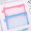Transparent mesh pencil case zippered large capacity 6