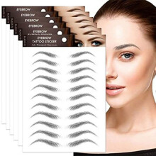 HKUKY 4D hair-like waterproof eyebrow stickers (6 pcs)