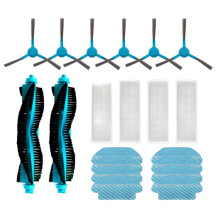 Compatibel met Cecotec voor Conga 3290 3390 3490 3590 3690 3790 3890 Ultra Reserveonderdelen: Hoofdrol, Zijborstel, Filter, Dweildoek