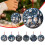 Blue Snowman Christmas Ornament Disc Pendant 1