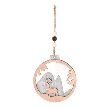Christmas elk pendant wooden hanging ornament