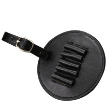 Golf tee organizer leather case with spikes