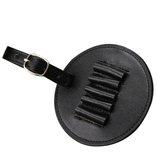 Golf tee organizer leather case with spikes