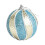Christmas Tree Decorations Gold Striped Pompoms and 8cm 1