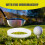 Golf cup ring backyard practice accessory white plastic 4 4