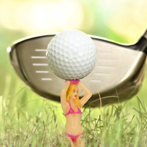 Golf tees colored plastic 6 pcs 2