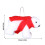 White Plush Bear Christmas Tree Pendant 1pc 2