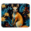 Square mouse pad with kangaroo leaf design, non-slip rubber 1