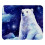 Polar Bear Starry Sky Mousepad Non-Slip Waterproof  Cloth 1