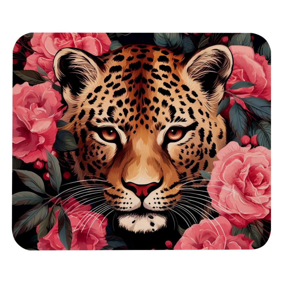 Rose Leopard Mouse Pad Smooth Surface Thick Padding 917087733243