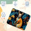 Square mouse pad with kangaroo leaf design, non-slip rubber 3
