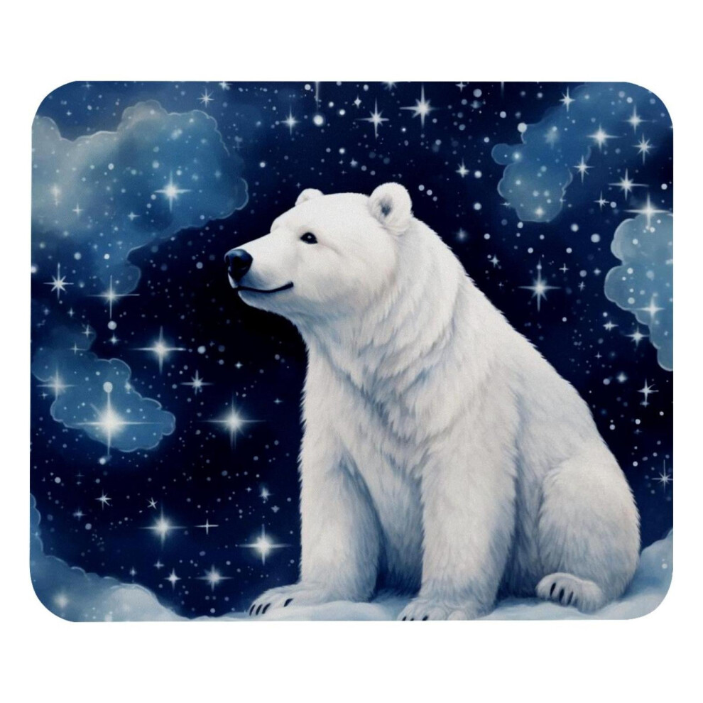 Polar Bear Starry Sky Mousepad Non-Slip Waterproof 80X30cm 917087733045
