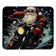 Santa Claus motorcycle mouse pad ergonomic thick 30x20cm