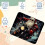 Santa Claus motorcycle mouse pad ergonomic thick 30x20cm 3