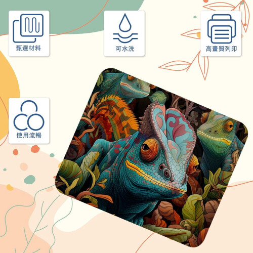 Chameleon Mouse Pad Anti-Slip Rubber Base 25x20cm 2