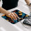 Square mouse pad with kangaroo leaf design, non-slip rubber 7