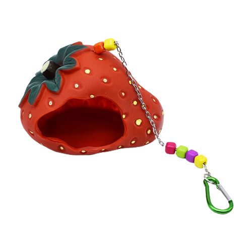 Bird Nest Hammock Strawberry Shape for Parrots 1