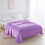 Microfiber Flannel Blanket Soft Ultra-Warm Purple 1 Pack 1