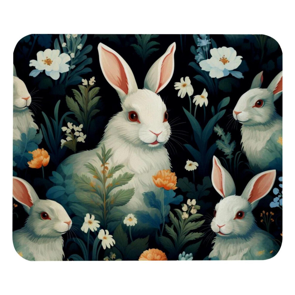 Rabbit Cartoon Mouse Pad Anti-Slip Rubber Base 25X20cm 917087735865