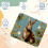 Rabbit Leaves Mouse Pad Anti-slip Rubber Base 3