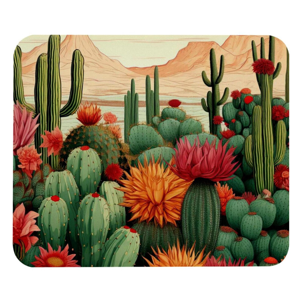 Cactus Mouse Pad With Anti-Slip Rubber Base 1 917087736367