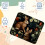 Brown Rabbit Flower Mouse Pad Smooth Surface 3mm Thick 3