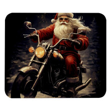 Podložka na stůl s motivem Santa Clause na motorku, malá herní podložka pod myš s gumovou základnou, kompatibilní s kanceláří, prací,