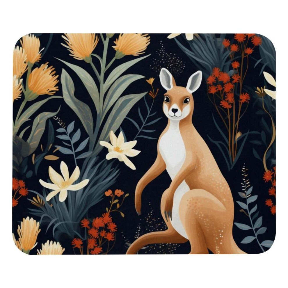 Cartoon Kangaroo Mouse Pad Premium Textured 8.3X9.8 In 917087737142