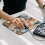 Starfish Print Desk Mat Rubber Base Small 7