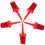 Golf Tee Brush Accessories 5 pcs red 55mm 1