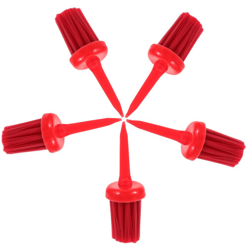 Golf Tee Brush Accessories 5 pcs red 55mm