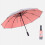 Titanium Silver Windproof Folding Umbrella 10K 8