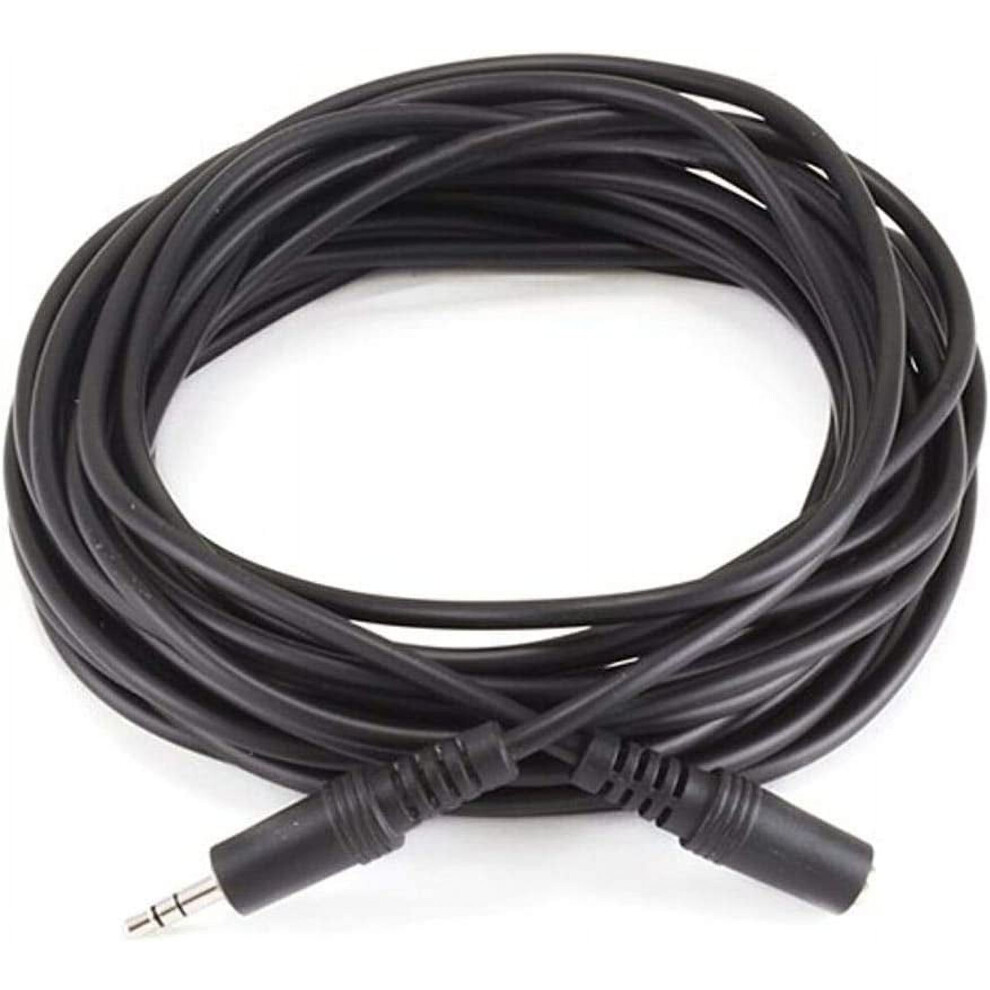 3.5Mm Stereo Cable Male To Female 25 Feet Black 9336866955095