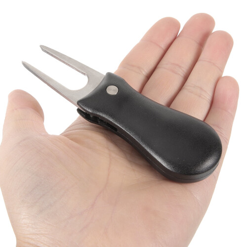 Golf Turf Repair Tool Stainless Steel Divot Fork 1