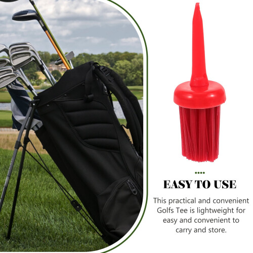 Golf Tee Brush Accessories 5 pcs red 55mm 2