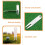 Golf divot tool curved fork strap green 2 pcs 5