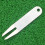 Golf divot tool curved fork strap green 2 pcs 3