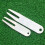 Golf divot tool curved fork strap green 2 pcs 6