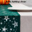 Christmas tablecloth cotton red gold stars rectangular 4